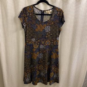Michael Kors cap sleeve lightweight boho travel dress NEW with tags Large